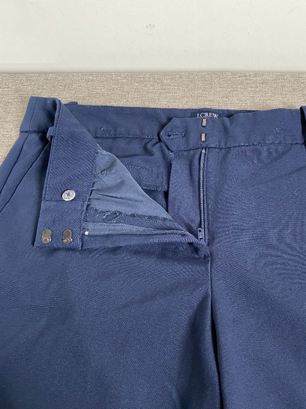 J. Crew Ruby Crop Dress Pants Women's 12 High Rise Blue Office Career - Picture 4 of 14